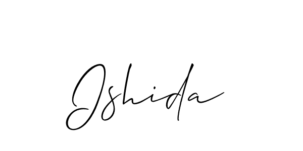 How to make Ishida signature? Allison_Script is a professional autograph style. Create handwritten signature for Ishida name. Ishida signature style 2 images and pictures png