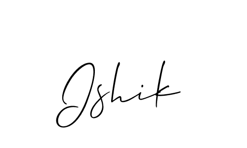 How to make Ishik name signature. Use Allison_Script style for creating short signs online. This is the latest handwritten sign. Ishik signature style 2 images and pictures png