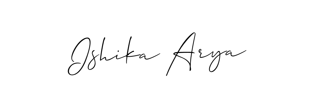 Once you've used our free online signature maker to create your best signature Allison_Script style, it's time to enjoy all of the benefits that Ishika Arya name signing documents. Ishika Arya signature style 2 images and pictures png