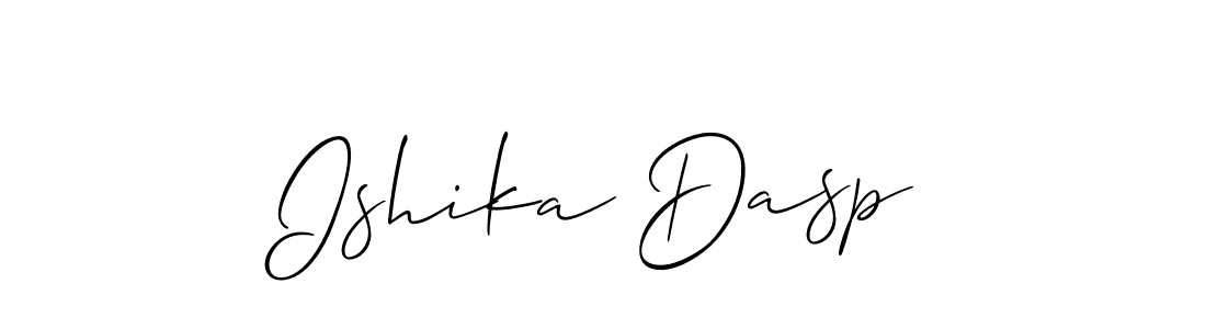 Also we have Ishika Dasp name is the best signature style. Create professional handwritten signature collection using Allison_Script autograph style. Ishika Dasp signature style 2 images and pictures png