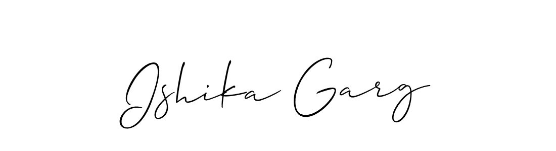 See photos of Ishika Garg official signature by Spectra . Check more albums & portfolios. Read reviews & check more about Allison_Script font. Ishika Garg signature style 2 images and pictures png