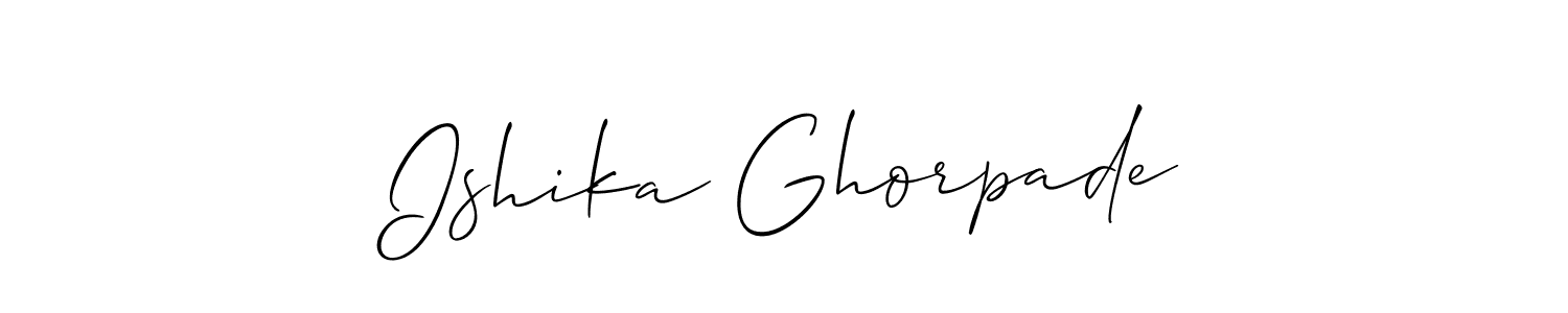 Once you've used our free online signature maker to create your best signature Allison_Script style, it's time to enjoy all of the benefits that Ishika Ghorpade name signing documents. Ishika Ghorpade signature style 2 images and pictures png