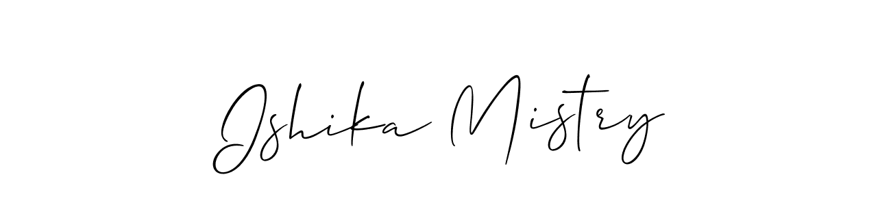 Best and Professional Signature Style for Ishika Mistry. Allison_Script Best Signature Style Collection. Ishika Mistry signature style 2 images and pictures png