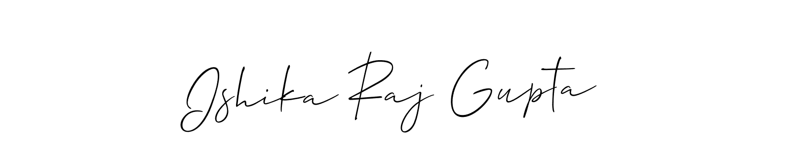 Design your own signature with our free online signature maker. With this signature software, you can create a handwritten (Allison_Script) signature for name Ishika Raj Gupta. Ishika Raj Gupta signature style 2 images and pictures png