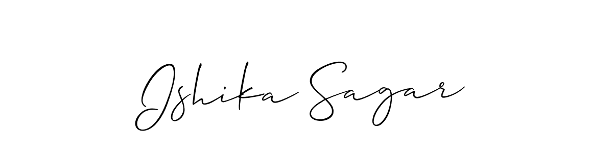 Once you've used our free online signature maker to create your best signature Allison_Script style, it's time to enjoy all of the benefits that Ishika Sagar name signing documents. Ishika Sagar signature style 2 images and pictures png