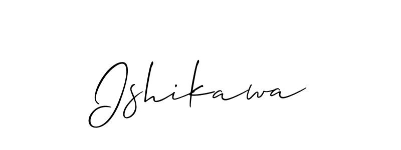 Best and Professional Signature Style for Ishikawa. Allison_Script Best Signature Style Collection. Ishikawa signature style 2 images and pictures png