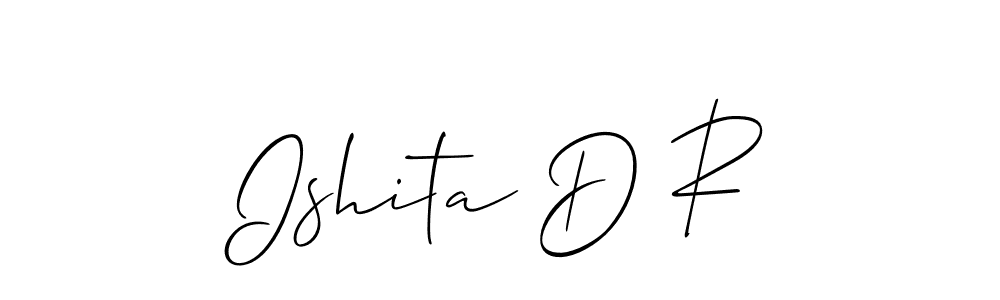 Best and Professional Signature Style for Ishita D R. Allison_Script Best Signature Style Collection. Ishita D R signature style 2 images and pictures png