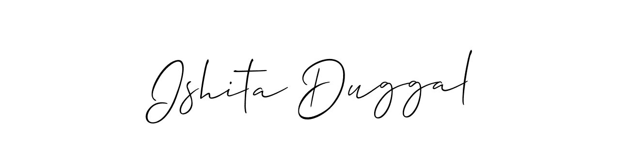 Once you've used our free online signature maker to create your best signature Allison_Script style, it's time to enjoy all of the benefits that Ishita Duggal name signing documents. Ishita Duggal signature style 2 images and pictures png