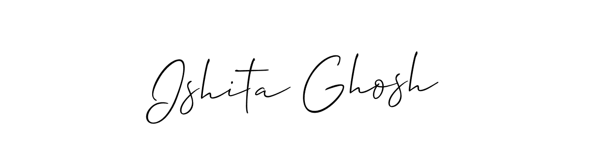 This is the best signature style for the Ishita Ghosh name. Also you like these signature font (Allison_Script). Mix name signature. Ishita Ghosh signature style 2 images and pictures png