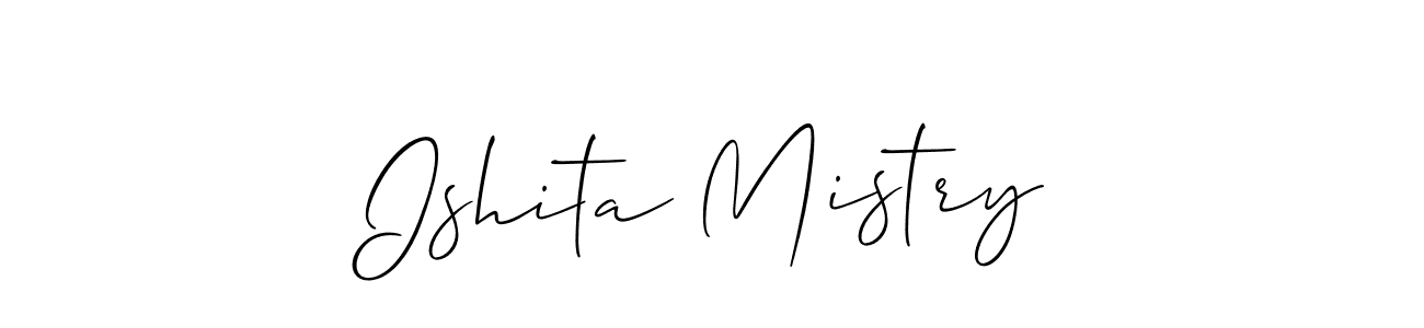 Also You can easily find your signature by using the search form. We will create Ishita Mistry name handwritten signature images for you free of cost using Allison_Script sign style. Ishita Mistry signature style 2 images and pictures png