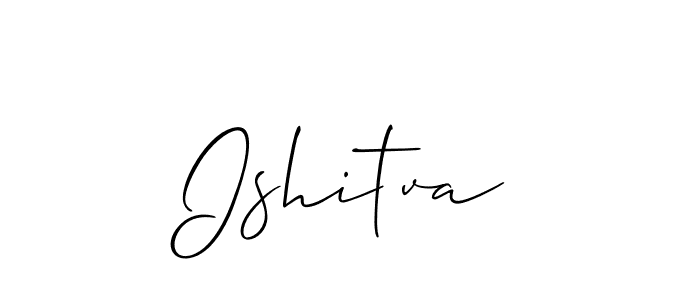 Ishitva stylish signature style. Best Handwritten Sign (Allison_Script) for my name. Handwritten Signature Collection Ideas for my name Ishitva. Ishitva signature style 2 images and pictures png
