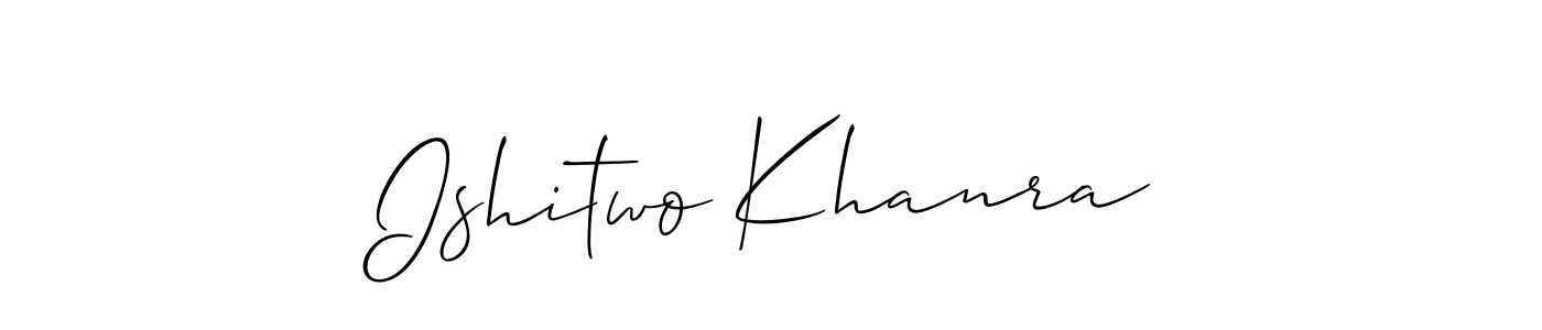 This is the best signature style for the Ishitwo Khanra name. Also you like these signature font (Allison_Script). Mix name signature. Ishitwo Khanra signature style 2 images and pictures png