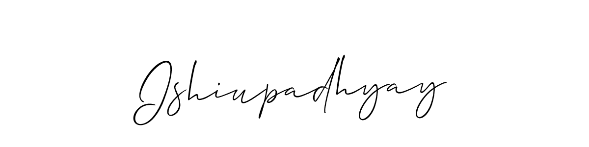 Create a beautiful signature design for name Ishiupadhyay. With this signature (Allison_Script) fonts, you can make a handwritten signature for free. Ishiupadhyay signature style 2 images and pictures png