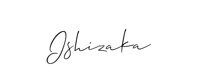 if you are searching for the best signature style for your name Ishizaka. so please give up your signature search. here we have designed multiple signature styles  using Allison_Script. Ishizaka signature style 2 images and pictures png
