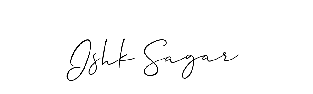 Make a beautiful signature design for name Ishk Sagar. Use this online signature maker to create a handwritten signature for free. Ishk Sagar signature style 2 images and pictures png