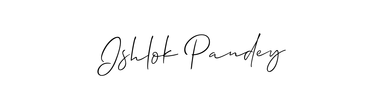 Here are the top 10 professional signature styles for the name Ishlok Pandey. These are the best autograph styles you can use for your name. Ishlok Pandey signature style 2 images and pictures png