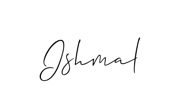 Make a short Ishmal signature style. Manage your documents anywhere anytime using Allison_Script. Create and add eSignatures, submit forms, share and send files easily. Ishmal signature style 2 images and pictures png