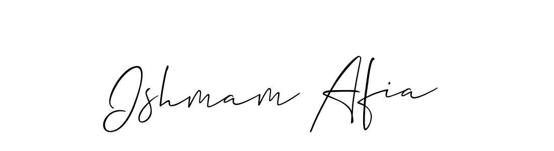 Similarly Allison_Script is the best handwritten signature design. Signature creator online .You can use it as an online autograph creator for name Ishmam Afia. Ishmam Afia signature style 2 images and pictures png