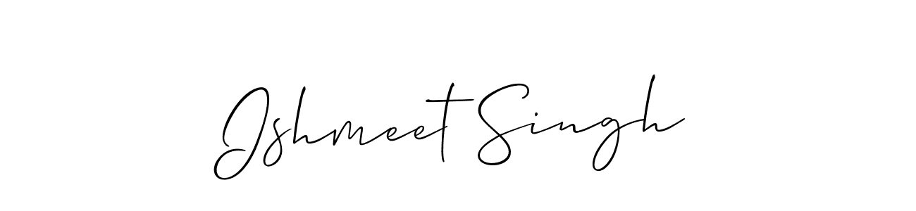 Design your own signature with our free online signature maker. With this signature software, you can create a handwritten (Allison_Script) signature for name Ishmeet Singh. Ishmeet Singh signature style 2 images and pictures png