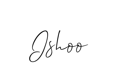 Best and Professional Signature Style for Ishoo. Allison_Script Best Signature Style Collection. Ishoo signature style 2 images and pictures png
