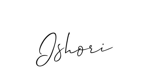 Make a short Ishori signature style. Manage your documents anywhere anytime using Allison_Script. Create and add eSignatures, submit forms, share and send files easily. Ishori signature style 2 images and pictures png