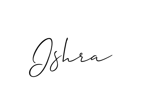 Also we have Ishra name is the best signature style. Create professional handwritten signature collection using Allison_Script autograph style. Ishra signature style 2 images and pictures png