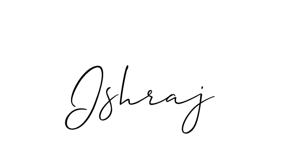 Best and Professional Signature Style for Ishraj. Allison_Script Best Signature Style Collection. Ishraj signature style 2 images and pictures png