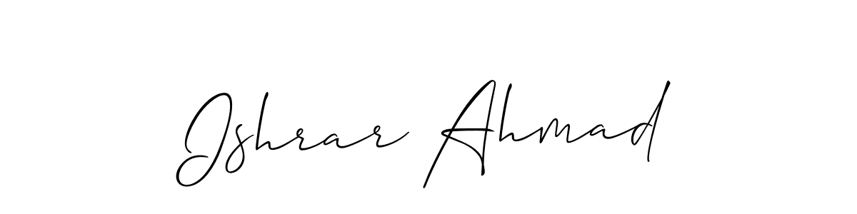 Make a beautiful signature design for name Ishrar Ahmad. Use this online signature maker to create a handwritten signature for free. Ishrar Ahmad signature style 2 images and pictures png