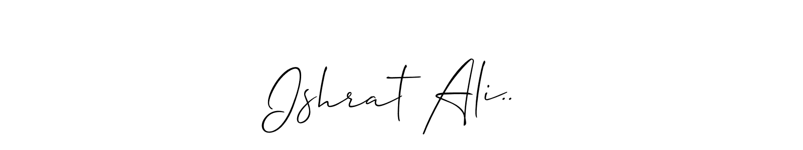 Ishrat Ali.. ❤ stylish signature style. Best Handwritten Sign (Allison_Script) for my name. Handwritten Signature Collection Ideas for my name Ishrat Ali.. ❤. Ishrat Ali.. ❤ signature style 2 images and pictures png