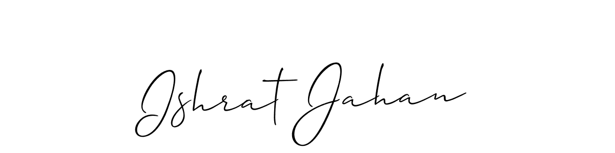 Ishrat Jahan stylish signature style. Best Handwritten Sign (Allison_Script) for my name. Handwritten Signature Collection Ideas for my name Ishrat Jahan. Ishrat Jahan signature style 2 images and pictures png