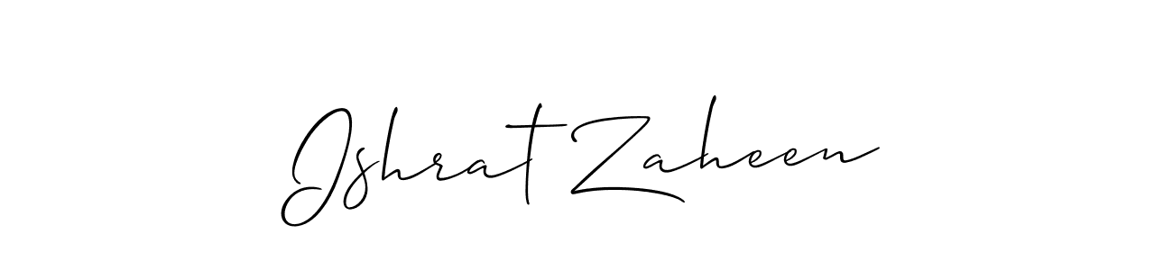 Similarly Allison_Script is the best handwritten signature design. Signature creator online .You can use it as an online autograph creator for name Ishrat Zaheen. Ishrat Zaheen signature style 2 images and pictures png