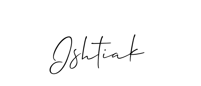 You can use this online signature creator to create a handwritten signature for the name Ishtiak. This is the best online autograph maker. Ishtiak signature style 2 images and pictures png