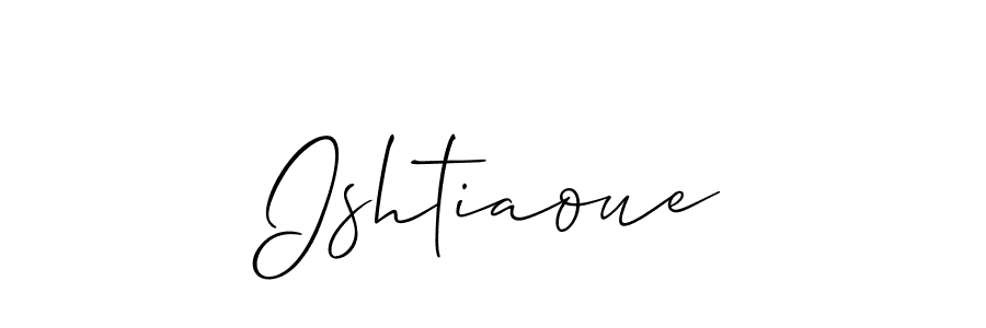 Also You can easily find your signature by using the search form. We will create Ishtiaoue name handwritten signature images for you free of cost using Allison_Script sign style. Ishtiaoue signature style 2 images and pictures png
