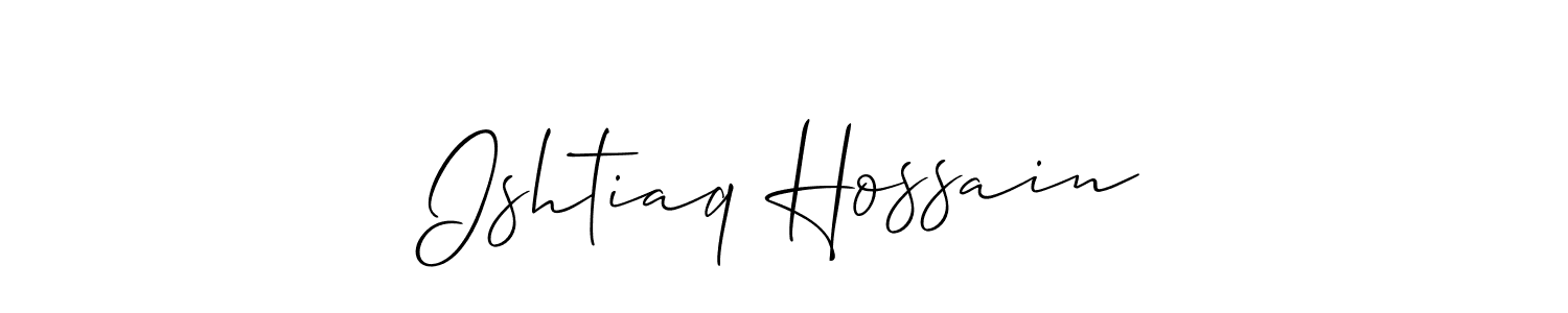 How to make Ishtiaq Hossain signature? Allison_Script is a professional autograph style. Create handwritten signature for Ishtiaq Hossain name. Ishtiaq Hossain signature style 2 images and pictures png