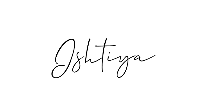Best and Professional Signature Style for Ishtiya. Allison_Script Best Signature Style Collection. Ishtiya signature style 2 images and pictures png