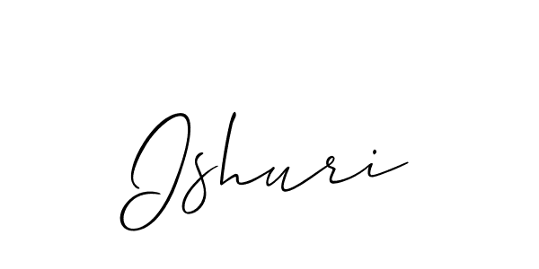 You should practise on your own different ways (Allison_Script) to write your name (Ishuri) in signature. don't let someone else do it for you. Ishuri signature style 2 images and pictures png