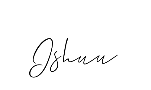 Create a beautiful signature design for name Ishuu. With this signature (Allison_Script) fonts, you can make a handwritten signature for free. Ishuu signature style 2 images and pictures png
