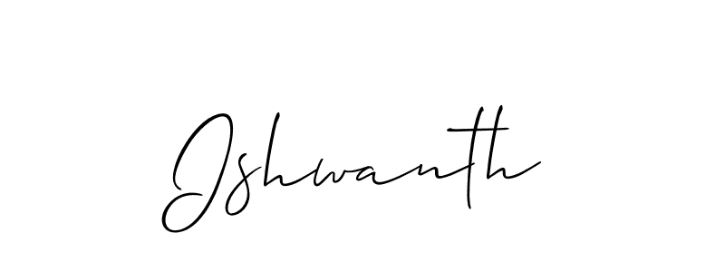 Also we have Ishwanth name is the best signature style. Create professional handwritten signature collection using Allison_Script autograph style. Ishwanth signature style 2 images and pictures png