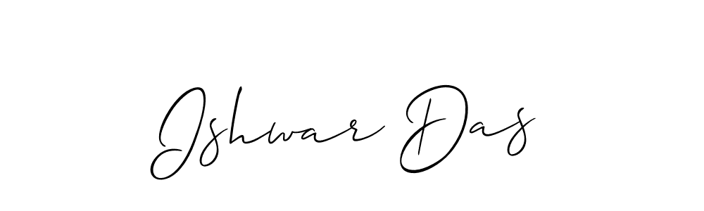 Use a signature maker to create a handwritten signature online. With this signature software, you can design (Allison_Script) your own signature for name Ishwar Das. Ishwar Das signature style 2 images and pictures png