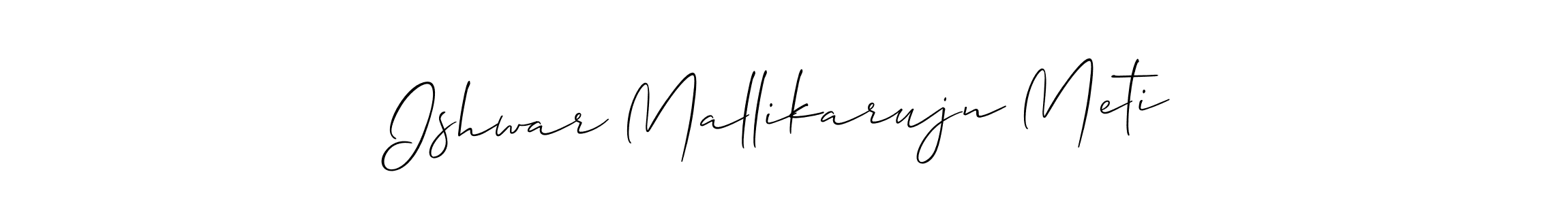 Also You can easily find your signature by using the search form. We will create Ishwar Mallikarujn Meti name handwritten signature images for you free of cost using Allison_Script sign style. Ishwar Mallikarujn Meti signature style 2 images and pictures png