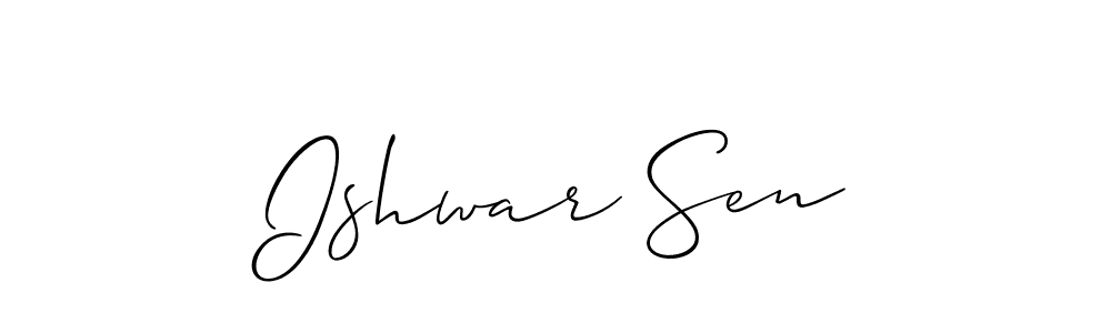 Make a beautiful signature design for name Ishwar Sen. Use this online signature maker to create a handwritten signature for free. Ishwar Sen signature style 2 images and pictures png