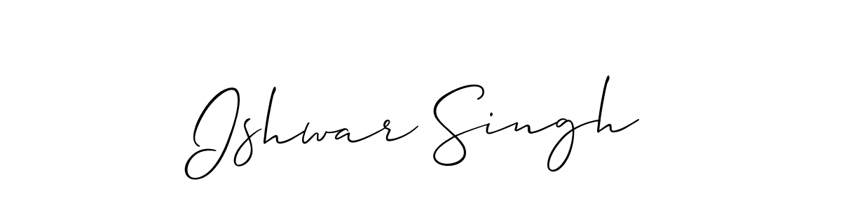 Ishwar Singh stylish signature style. Best Handwritten Sign (Allison_Script) for my name. Handwritten Signature Collection Ideas for my name Ishwar Singh. Ishwar Singh signature style 2 images and pictures png