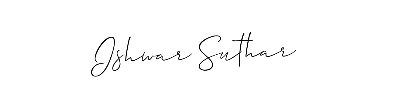 Here are the top 10 professional signature styles for the name Ishwar Suthar. These are the best autograph styles you can use for your name. Ishwar Suthar signature style 2 images and pictures png