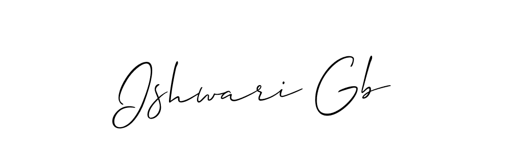 How to Draw Ishwari Gb signature style? Allison_Script is a latest design signature styles for name Ishwari Gb. Ishwari Gb signature style 2 images and pictures png