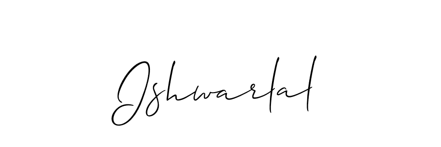 Use a signature maker to create a handwritten signature online. With this signature software, you can design (Allison_Script) your own signature for name Ishwarlal. Ishwarlal signature style 2 images and pictures png