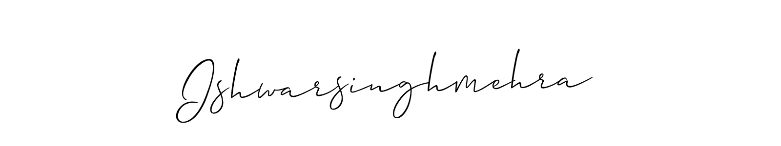 Ishwarsinghmehra stylish signature style. Best Handwritten Sign (Allison_Script) for my name. Handwritten Signature Collection Ideas for my name Ishwarsinghmehra. Ishwarsinghmehra signature style 2 images and pictures png