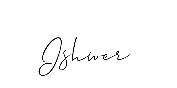 How to Draw Ishwer signature style? Allison_Script is a latest design signature styles for name Ishwer. Ishwer signature style 2 images and pictures png