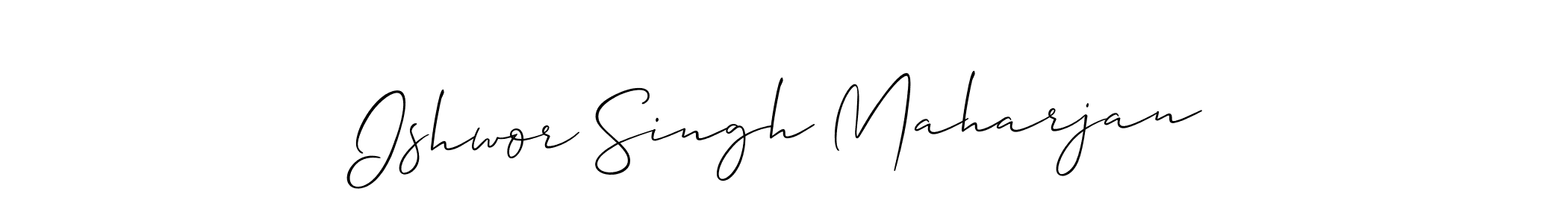 Ishwor Singh Maharjan stylish signature style. Best Handwritten Sign (Allison_Script) for my name. Handwritten Signature Collection Ideas for my name Ishwor Singh Maharjan. Ishwor Singh Maharjan signature style 2 images and pictures png