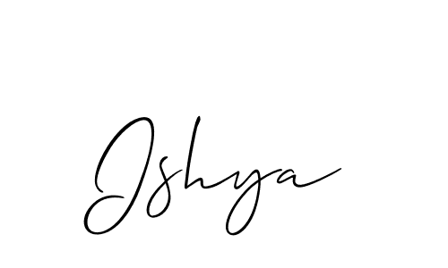It looks lik you need a new signature style for name Ishya. Design unique handwritten (Allison_Script) signature with our free signature maker in just a few clicks. Ishya signature style 2 images and pictures png