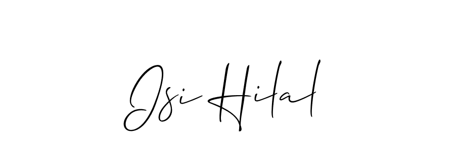 This is the best signature style for the Isi Hilal name. Also you like these signature font (Allison_Script). Mix name signature. Isi Hilal signature style 2 images and pictures png